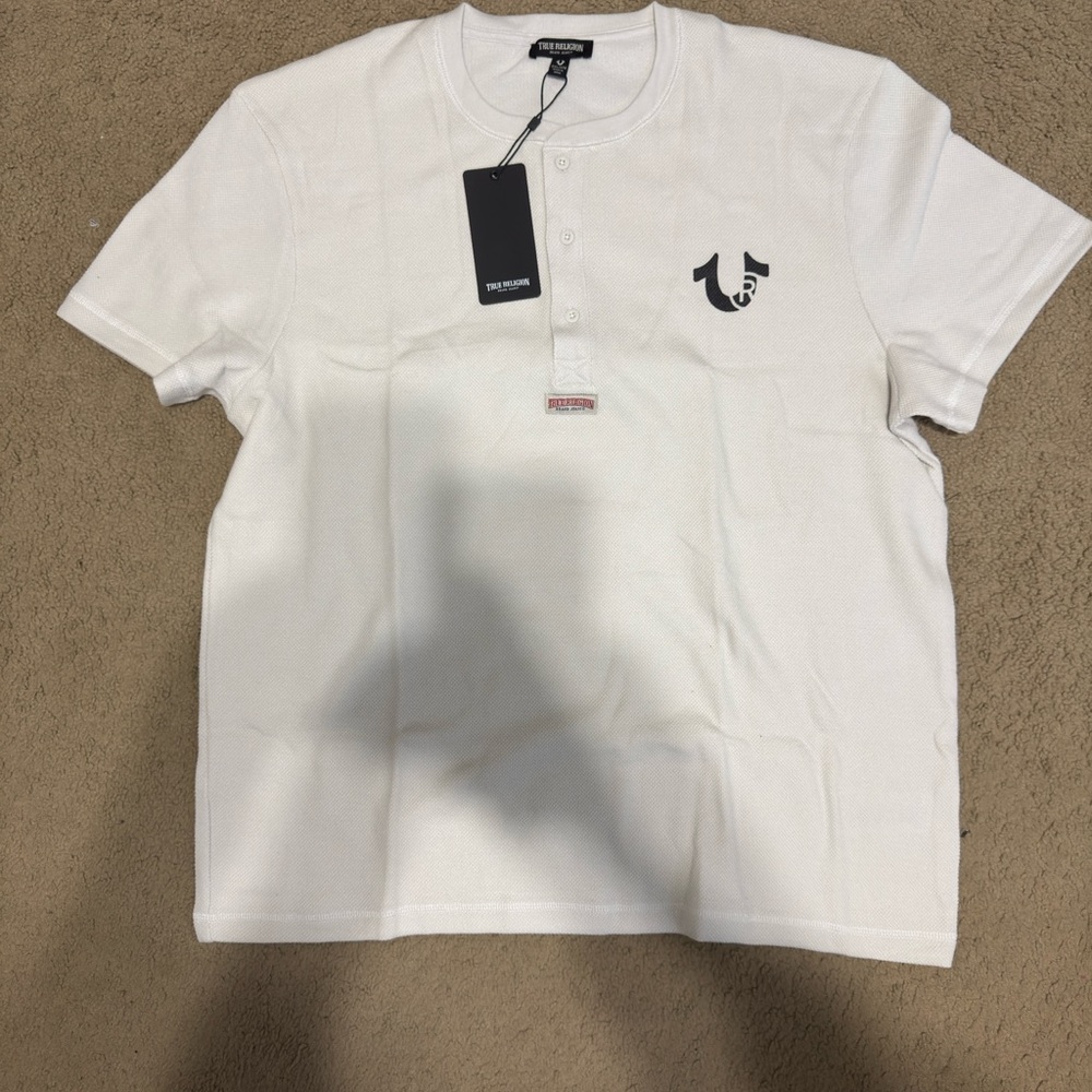 True Religion White T-Shirt with Logo